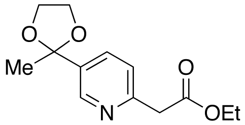 Ethyl 2-[5-(2-Methyl-1,3-dioxolan-2-yl)-2-pyridyl]acetate