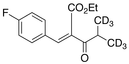 Ethyl 3-(4-Fluorophenyl)-2-(2-methylpropionyl)propenoate-d6