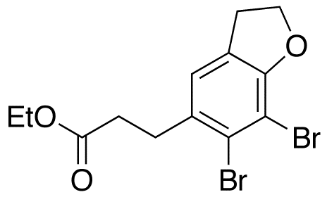 Ethyl 3-(6,7-Dibromo-2,3-dihydro-1-benzofuran-5-yl)propanoate