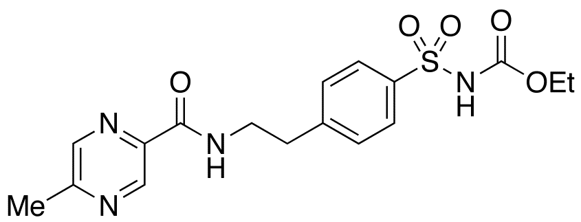 Ethyl 4-[β-(5-Methylpyrazine-2-carboxamido)ethyl]benzene Sulfonamide Carbamate