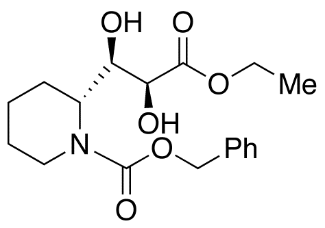 Ethyl N-Benzyloxycarbonyl-3-[(2R)-piperidinyl)]-(2R,3S)-dihydroxrpropanoate