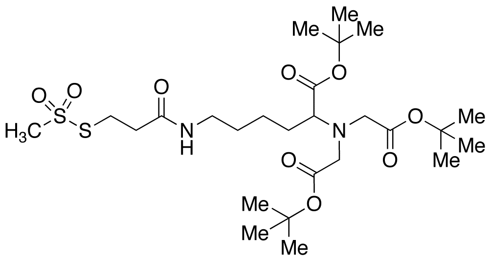 Ethylmethanethiosulfonate-2-carboxy[(5’-amino-1’-carboxypentyl)iminodiacetic Acid] Amide Tri-tert-butyl ester