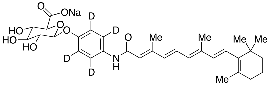 Fenretinide Glucuronide Monosodium Salt-d4