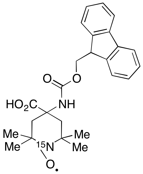 Fmoc-2,2,6,6-tetramethylpiperidine-N-oxyl-4-amino-4-carboxylic Acid-15N