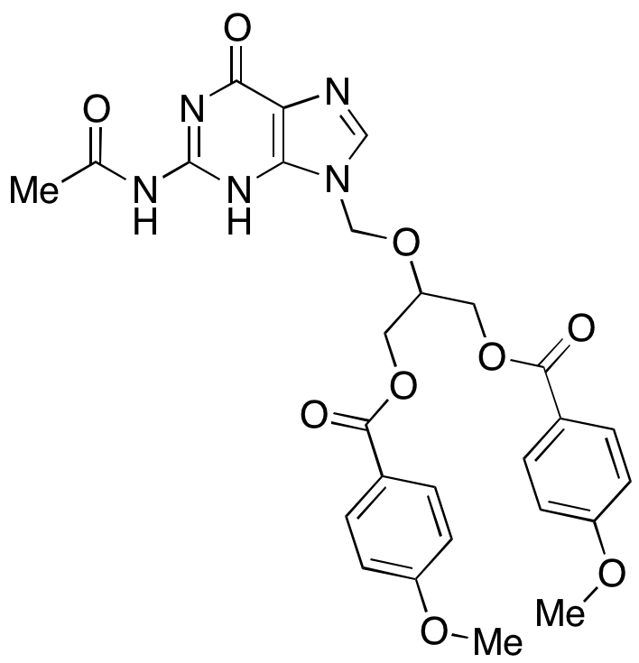 Ganciclovir N-Acetyl-di-O-p-methoxybenzoate