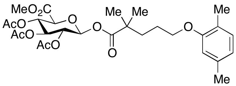 Gemfibrozil 1-O-&beta;-D-(3,4,5-O-Triacetyl)glucuronide Methyl Ester