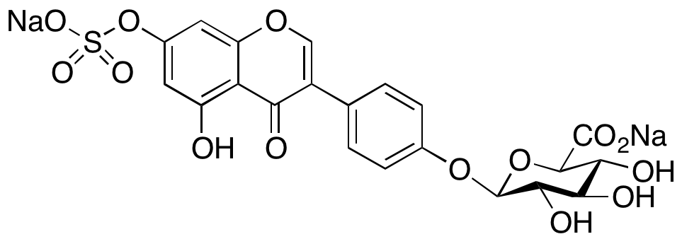 Genistein-7-sulfate 4’-β-D-glucuronide Disodium Salt