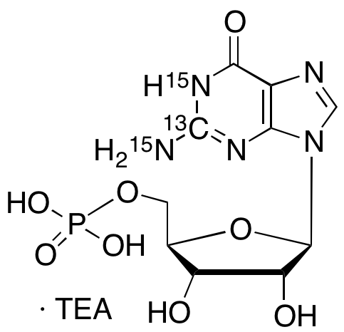 Guanosine-13C,15N2 5’-Monophosphate (Triethylammonium Salt)