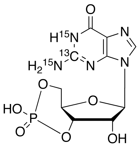 Guanosine 3’,5’-Cyclic-13C,15N2 Monophosphate