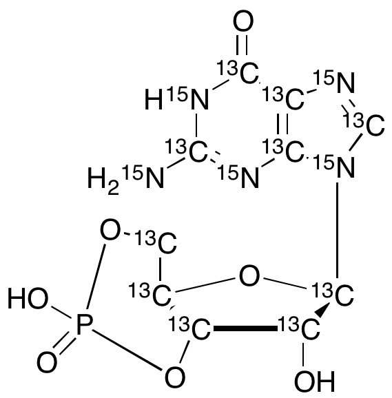 Guanosine 3’,5’-Cyclic-13C10, 15N5 Monophosphate