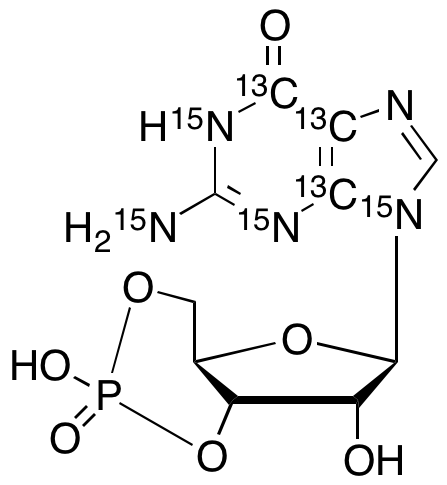 Guanosine 3’,5’-Cyclic-13C3,15N4 Monophosphate