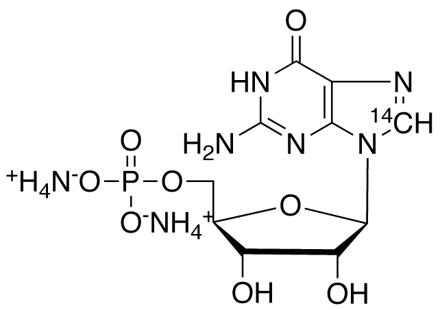 Guanosine 5’-Monophosphate, Diammonium Salt, [8-14C]