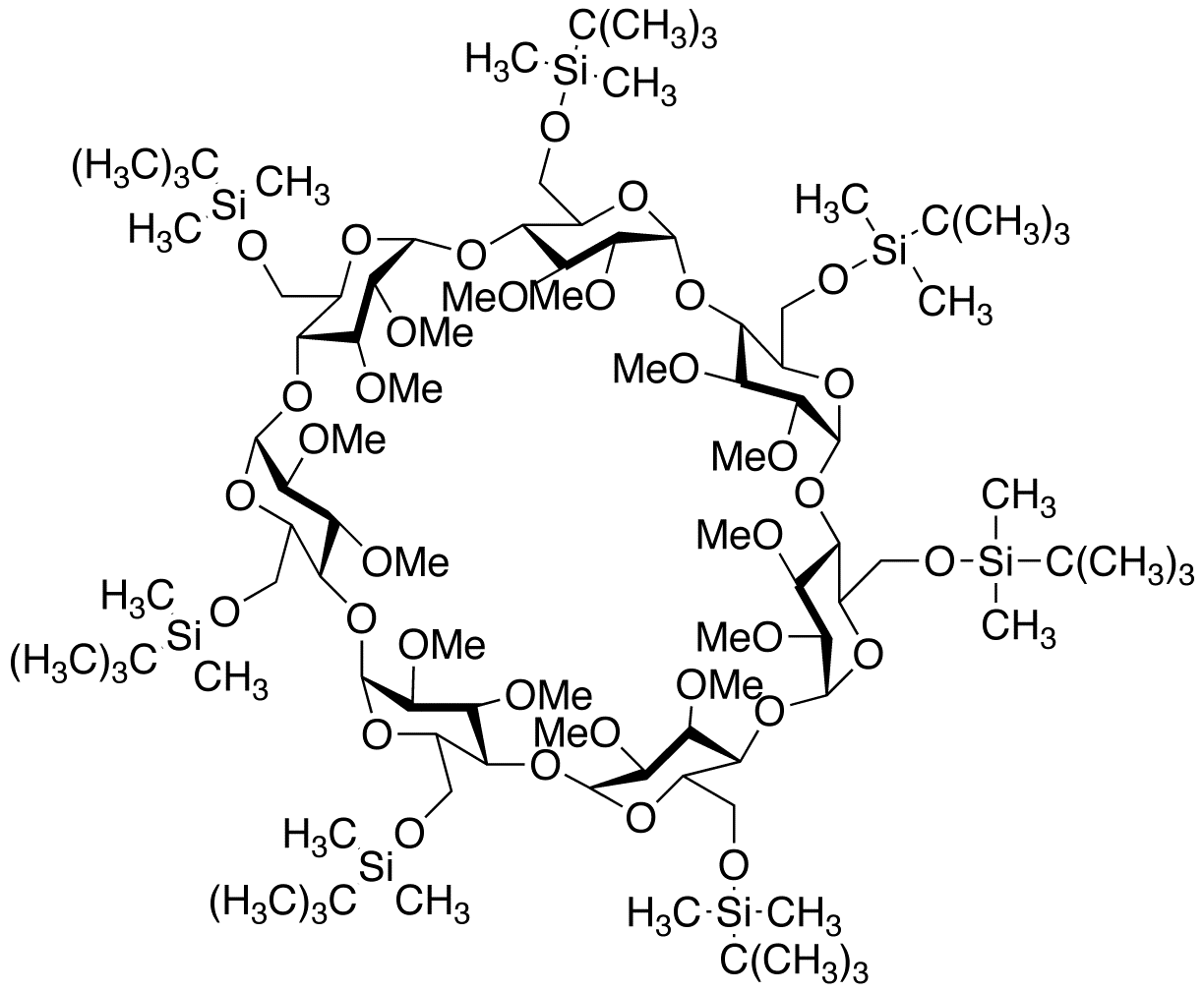 Heptakis-(6-O-tert-butyldimethylsilyl)-β-cyclodextrin