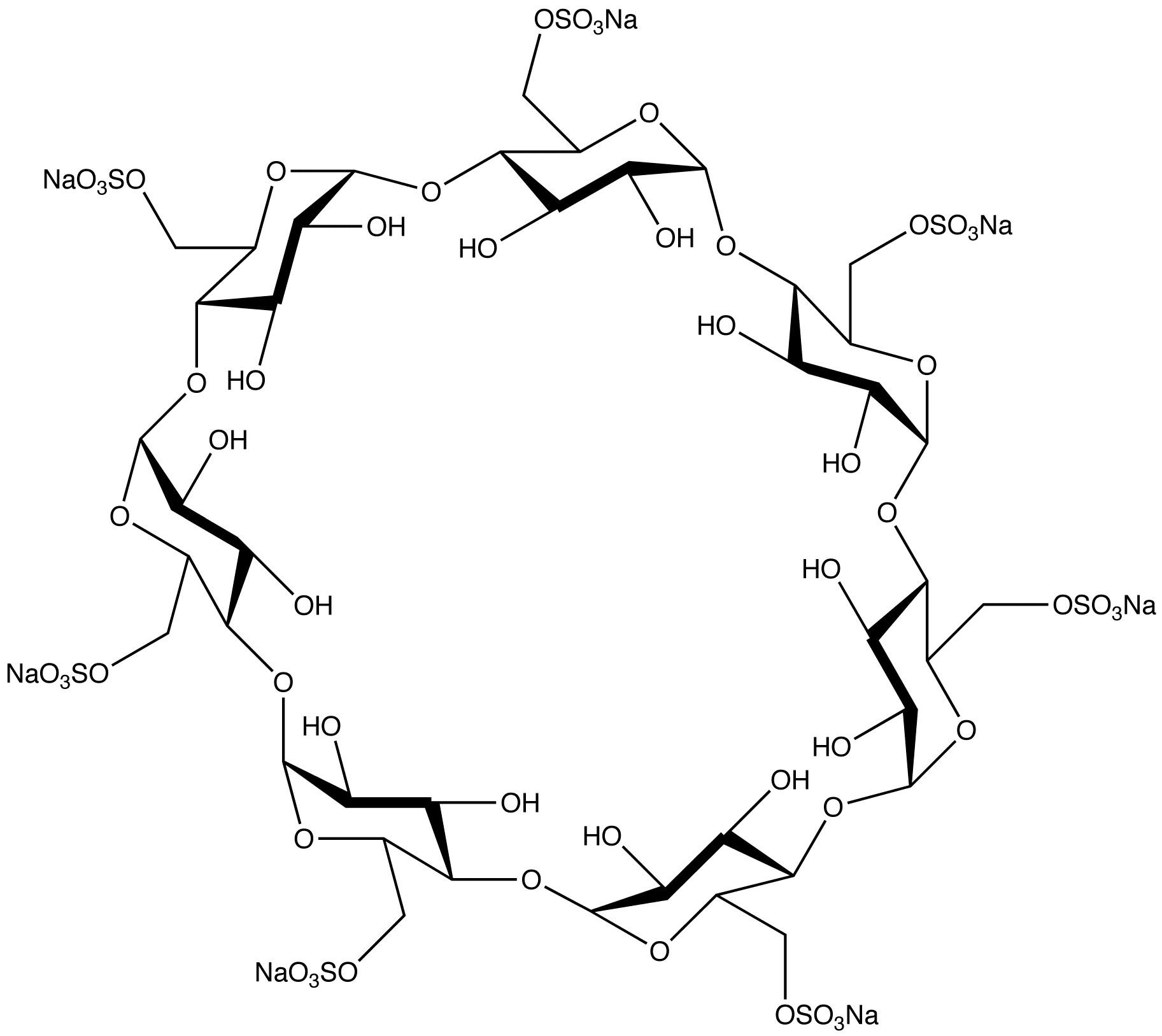 Heptakis(6-O-sulfo)-β-cyclodextrin Heptasodium Salt