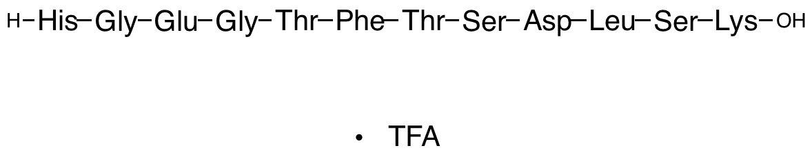 Histidyl-Glycyl-Glutamyl-Glycyl-Threonyl-Phenylalanyl-Threonyl-Seryl-Aspartyl-Leucyl-Seryl-Lysine Trifluoroacetate