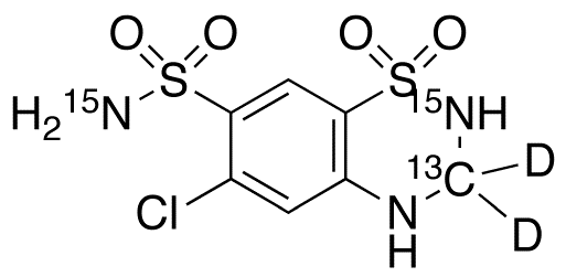 Hydrochlorothiazide-13C,15N2,d2