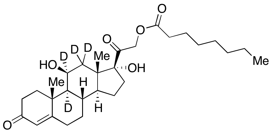 Hydrocortisone-d4 21-Octanoate