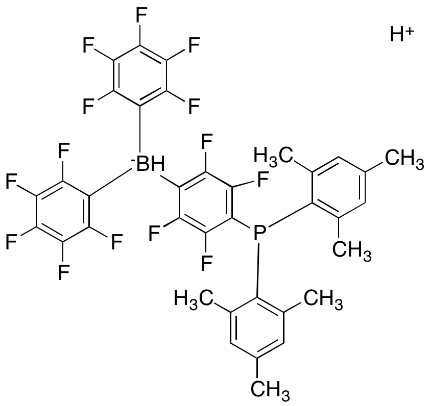 Hydrogen[4-[bis(2,4,6-trimethylphenyl)phosphino]-2,3,5,6-tetrafluorophenyl]hydrobis(2,3,4,5,6-pentafluorophenyl)borate