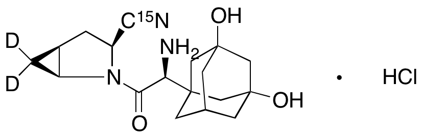 Hydroxy Saxagliptin-15N,D2 Hydrochloride