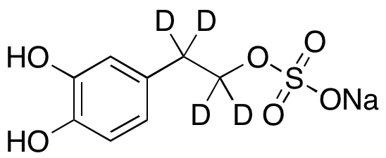 Hydroxy Tyrosol-d4 Sulfate Sodium Salt