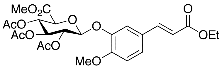 Isoferulic Acid 3-O-(2,3,4-tri-O-Acetyl-β-D-glucuronide) Ethyl Methyl Diester