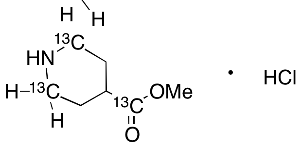 Isonipecotic Acid Methyl Ester-13C3 Hydrochloride