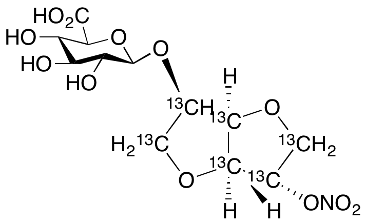 Isosorbide 2-Mononitrate 5-β-D-Glucuronide-13C6