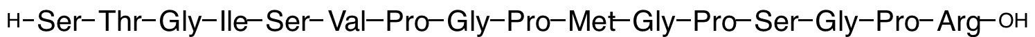 L-Seryl-L-threonyl-L-glycyl-L-isoleucyl-L-seryl-L-valyl-L-prolyl-L-glycyl-L-prolyl-L-methionyl-L-glycyl-L-prolyl-L-seryl-L-glycyl-L-prolyl-L-Arginine