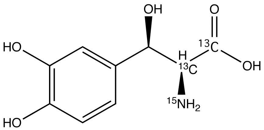 L-threo-Droxidopa-13C2,15N