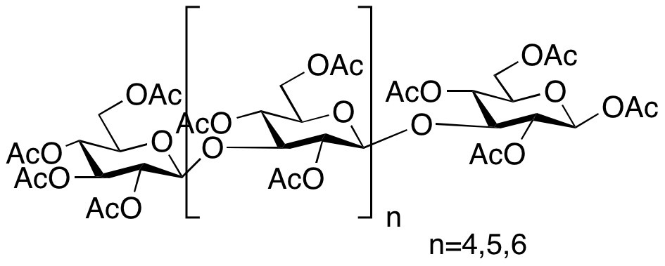 Laminarose Hexa-,hepta-,octamer Peracetate