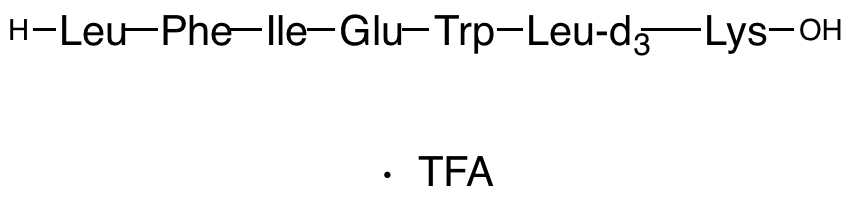 Leucyl-Phenylalanyl-Isoleucyl-Glutamyl-Tryptophyl-Leucyl-d3-Lysine Trifluoroacetate