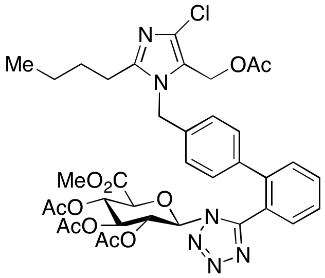 Losartan Acetate N1-(3,4,5-O-Triacetyl)glucuronide Methyl Ester