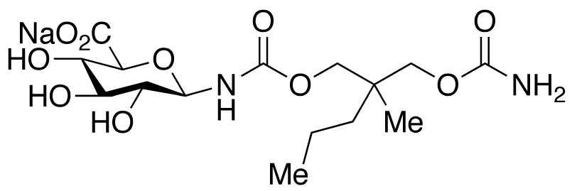 Meprobamate N-β-D-Glucuronide Sodium Salt