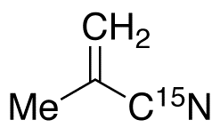 Methacrylonitrile-15N (stabilized with hydroquinone monomethyl ether)