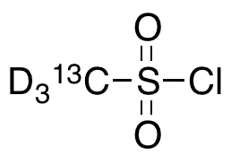 Methanesulfonyl Chloride-d3,13C