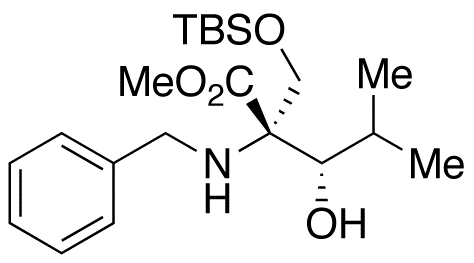 Methyl (2R,3S)-2-Benzylamino-2-(t-butyldimethylsilyloxymethyl)-3-hydroxy-4-methylpentanoate