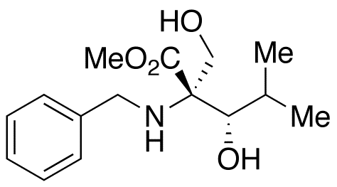 Methyl (2R,3S)-2-Benzylamino-3-hydroxy-2-hydroxymethyl-4-methylpentanoate