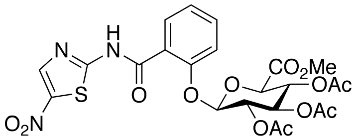 Methyl 1-[[2-N-(5-Nitrothiazolyl)carboxamido]phenyl]-2,3,4- tri-O-acetyl-β-D-glucopyranuronate