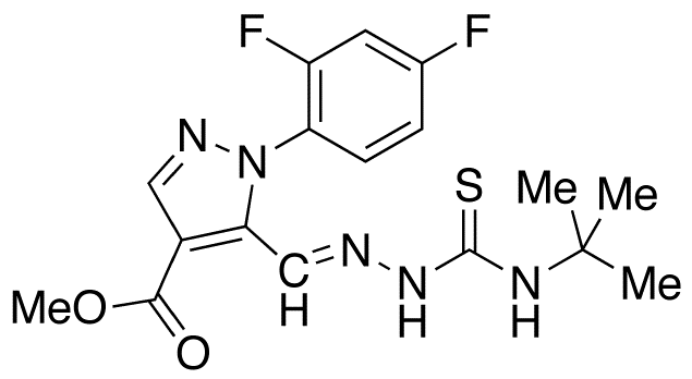 Methyl 1-(2,4-Difluoro-phenyl)-5-((4-tert-butyl-thiosemicarbazono)methyl)-1H-pyrazole-4-carboxylate