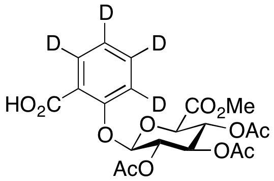 Methyl 1-(2-Carboxyphenyl)-2,3,4-tri-O-acetyl-β-D-glucopyranuronate-d4