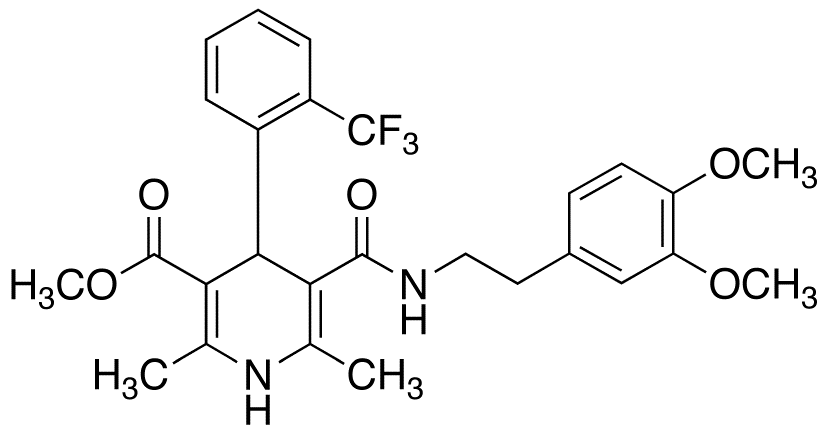 Methyl 1,4-Dihydro-2,6-dimethyl-4-(2’-trifluoromethyl)phenyl-pyridine-3-carboxylate-5-(3,4-dimethoxyphenyl)ethyl Carboxamide