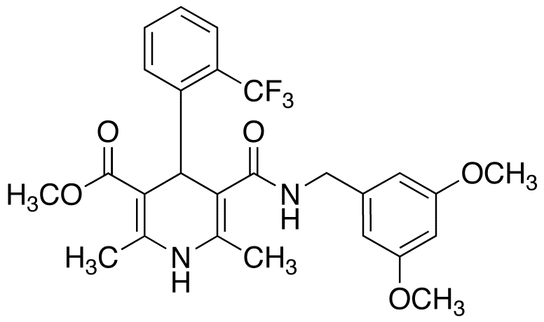 Methyl 1,4-Dihydro-2,6-dimethyl-4-(2’-trifluoromethyl)phenyl-pyridine-3-carboxylate-5-(3,4-dimethoxyphenyl)methyl Carboxamide