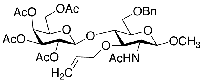 Methyl 2-(Acetylamino)-2-deoxy-4-O-β-D-galactopyranosyl-6-O-benzyl-3-O-2-propen-1-yl-β-D-glucopyranoside Tetraacetate