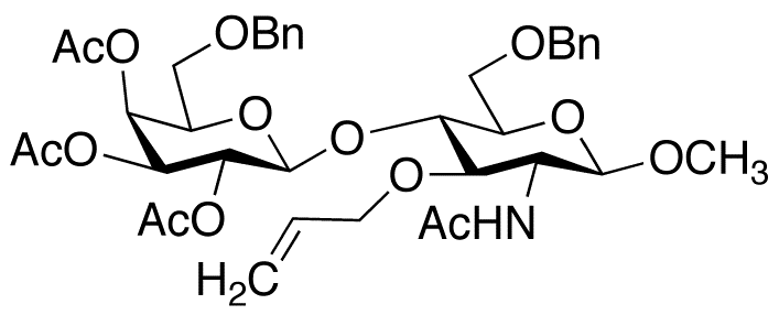 Methyl 2-(Acetylamino)-2-deoxy-6-O-benzyl-3-O-2-propen-1-yl-4-O-[2,3,4-tri-O-acetyl-6-O-benzyl-β-D-galactopyranosyl]-β-D-glucopyranoside