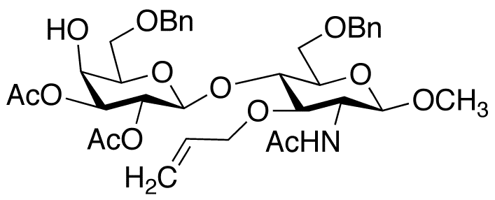 Methyl 2-(Acetylamino)-2-deoxy-6-O-benzyl-3-O-2-propen-1-yl-4-O-[2,3-di-O-acetyl-6-O-benzyl-β-D-galactopyranosyl]-β-D-glucopyranoside