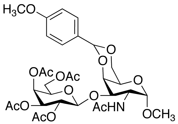 Methyl 2-Acetamido-2-deoxy-4,6-anisolydene-O-[β-D- (2,3,4,6-tetraacetyl) galactopyranosyl]-α-D-galactopyranoside