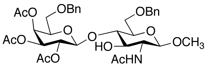 Methyl 2-Acetylamino-2-deoxy-6-O-benzyl-4-O-[2,3,4-tri-O-acetyl-6-O-benzyl-β-D-mannopyranosyl]-β-D-glucopyranoside