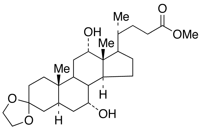 Methyl 3,3-Ethylenedioxy-7α,12α-dihydroxy-5α-cholanoate