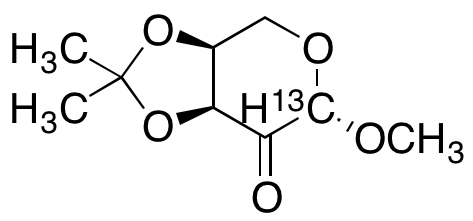 Methyl 3,4-O-Isopropylidene-β-L-erythro-pentopyranosid-2-ulose-13C