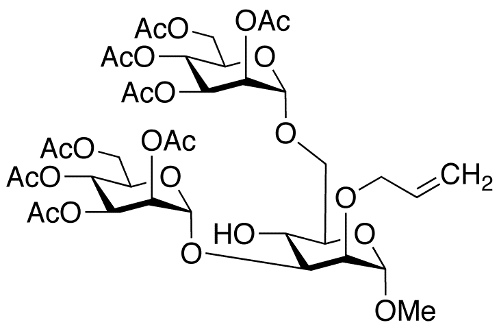 Methyl 3,6-Di-O-(α-D-mannopyranosyl)-2-O-(2-propenyl)-α-D-mannopyranoside Octaacetate